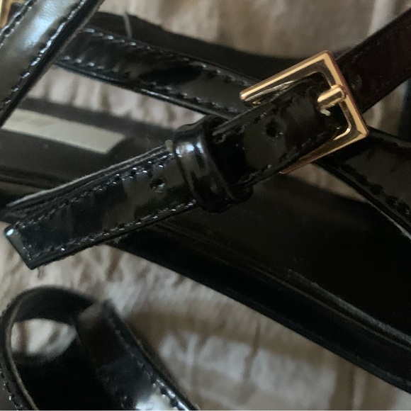 H&M black patent strappy slingbacks - Picture 7 of 8